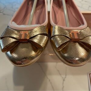 Ted Baker London Rose Gold Immet 2 Ballet Flats